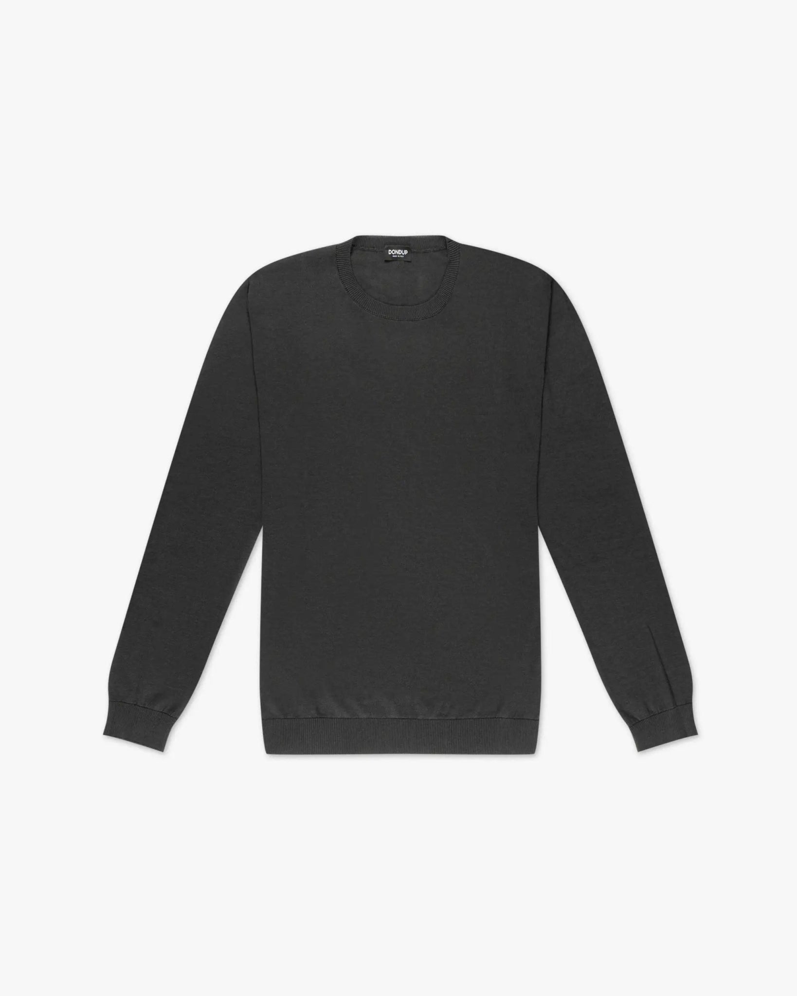 Carbon Seiden - Baumwoll Crewneck von Dondup - Knitwear DONDUP