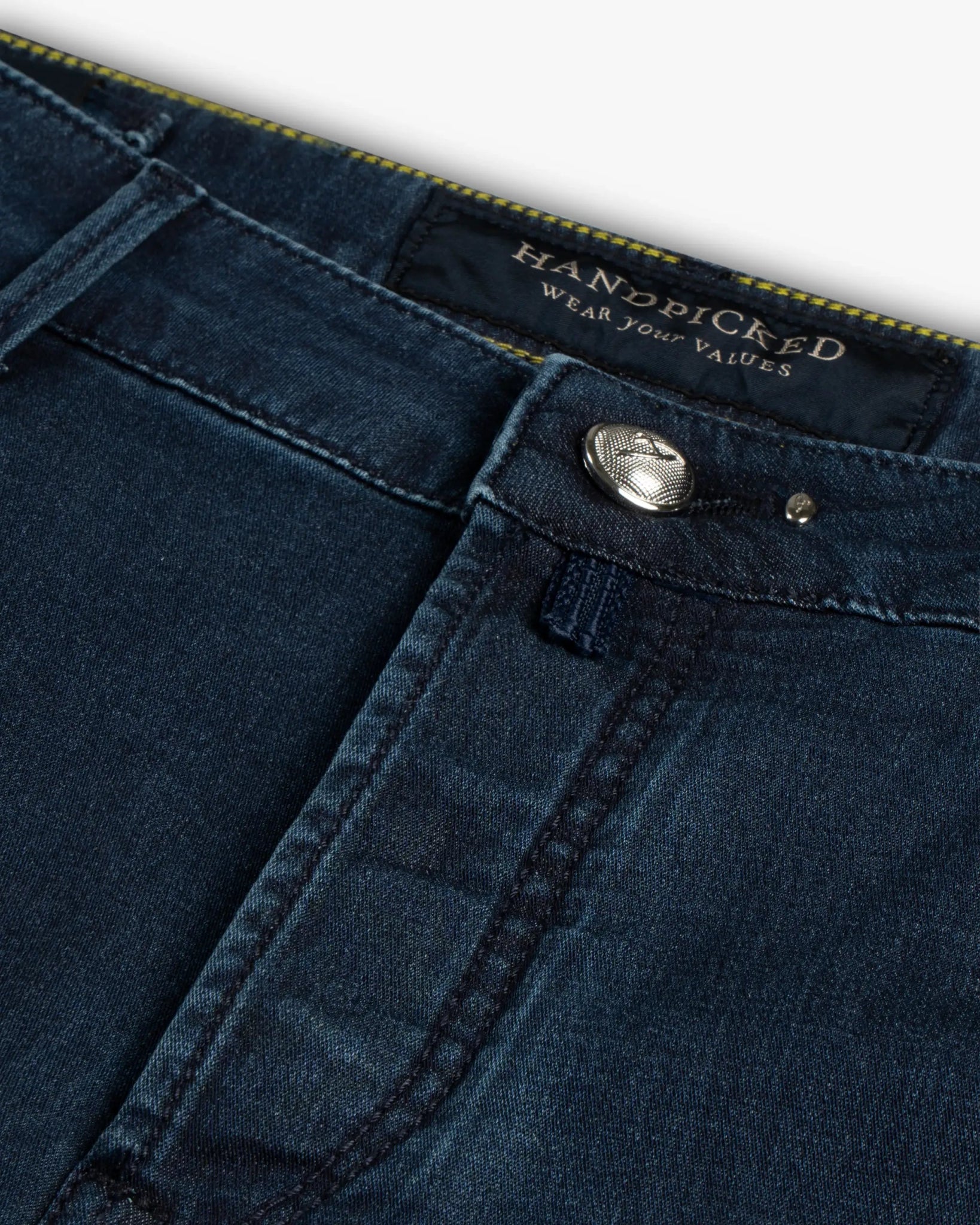 Dunkelblaue 5 Pocket Denim Hose von Handpicked - Denim HANDPICKED