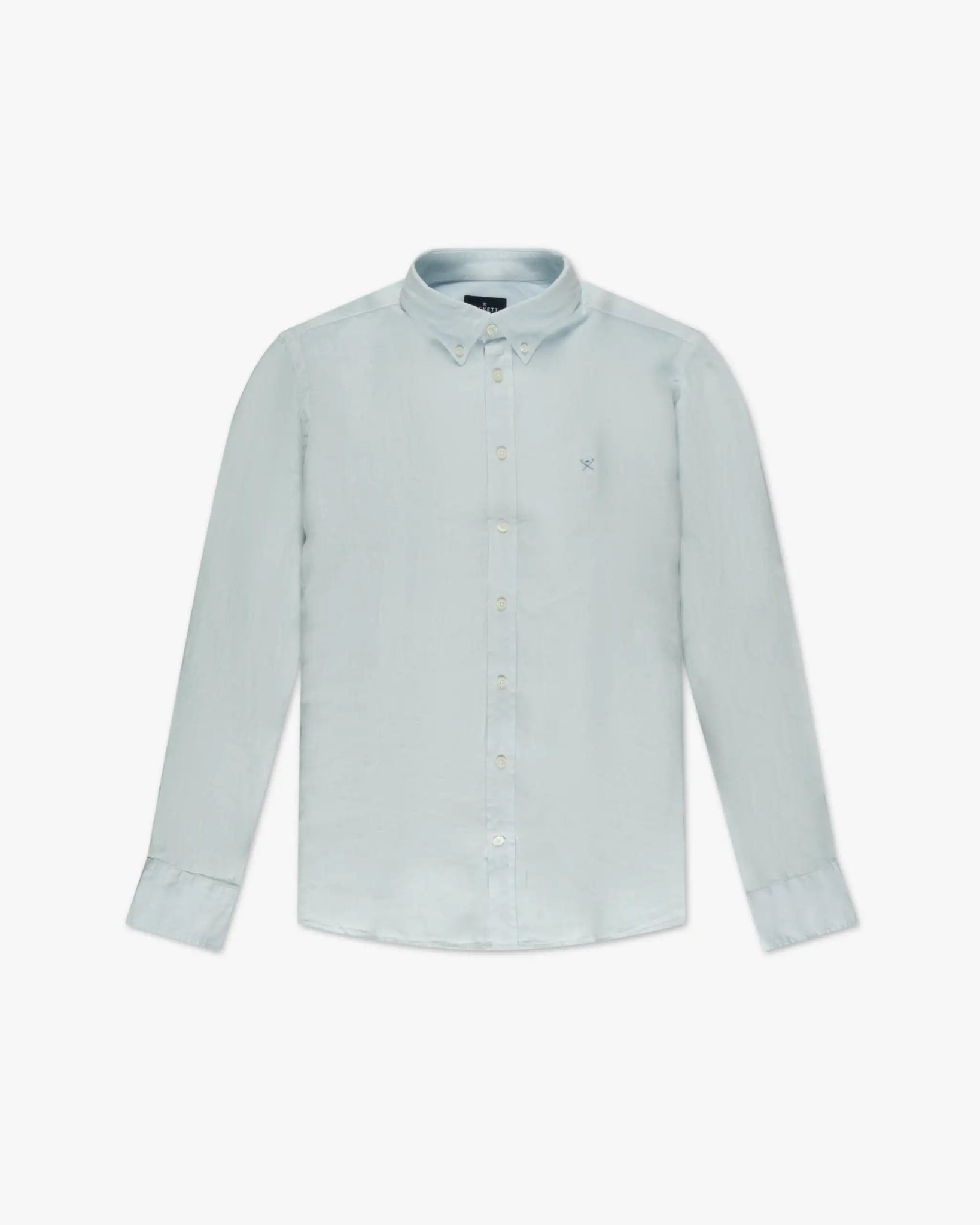 Eisblaues Ess GMD Leinen BRPT - Hemd von Hackett London - Shirts Hackett