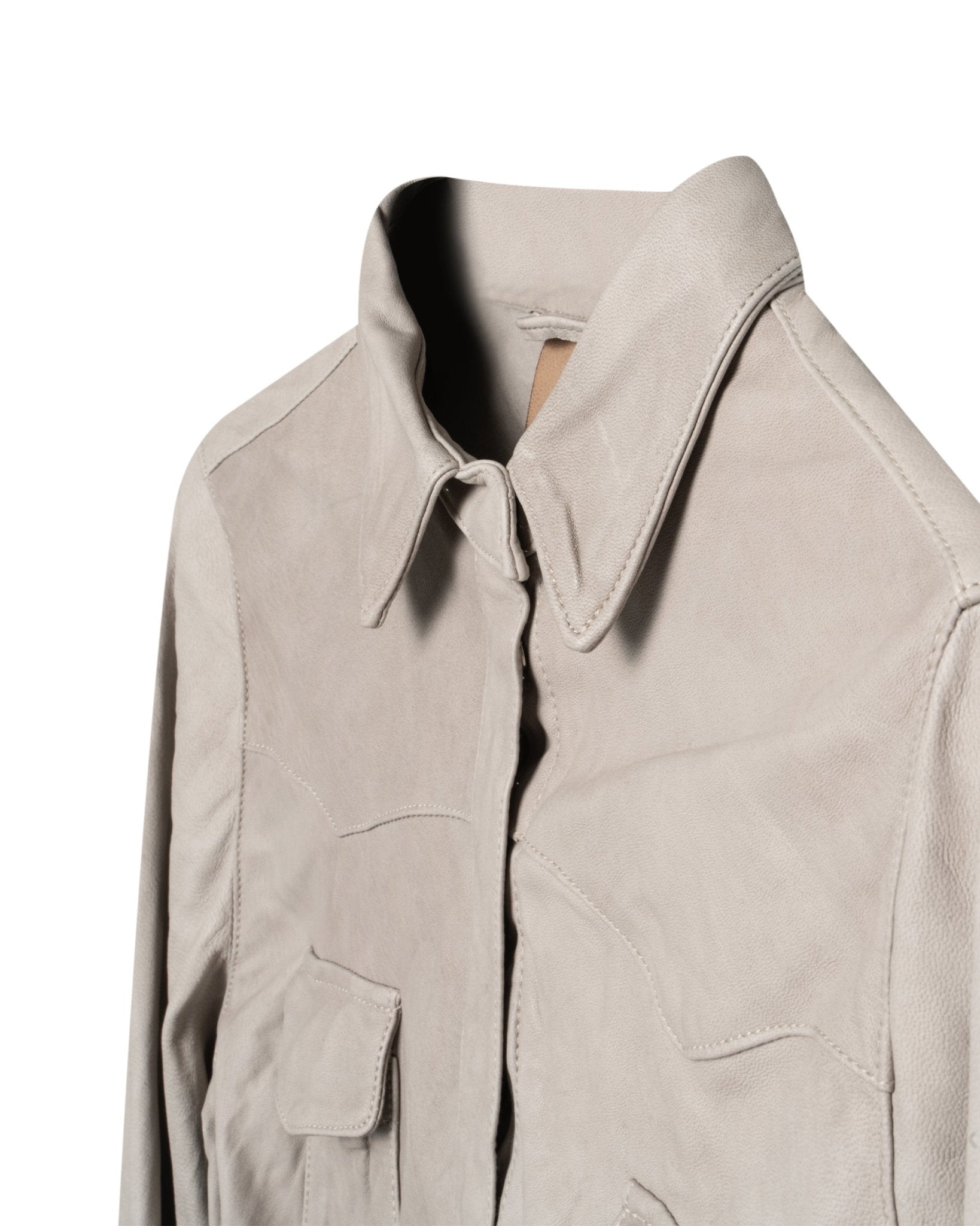 GIOGIO BRATO | LEATHER FIELD SHIRT - Coats & Jackets GIORGIO BRATO