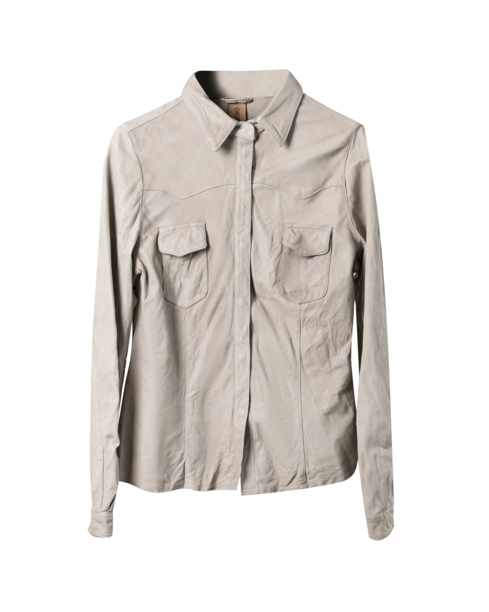 GIOGIO BRATO | LEATHER FIELD SHIRT - Coats & Jackets GIORGIO BRATO