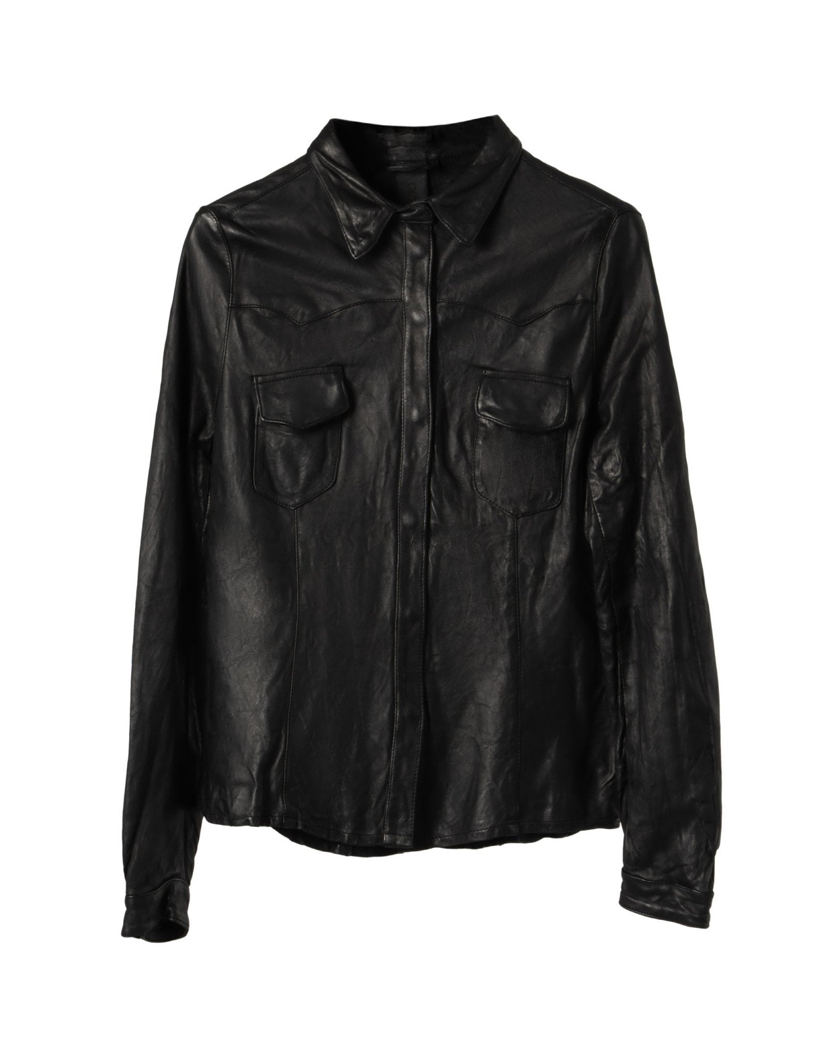 GIORGIO BRATO | LEATHER FIELD SHIRT - Coats & Jackets GIORGIO BRATO