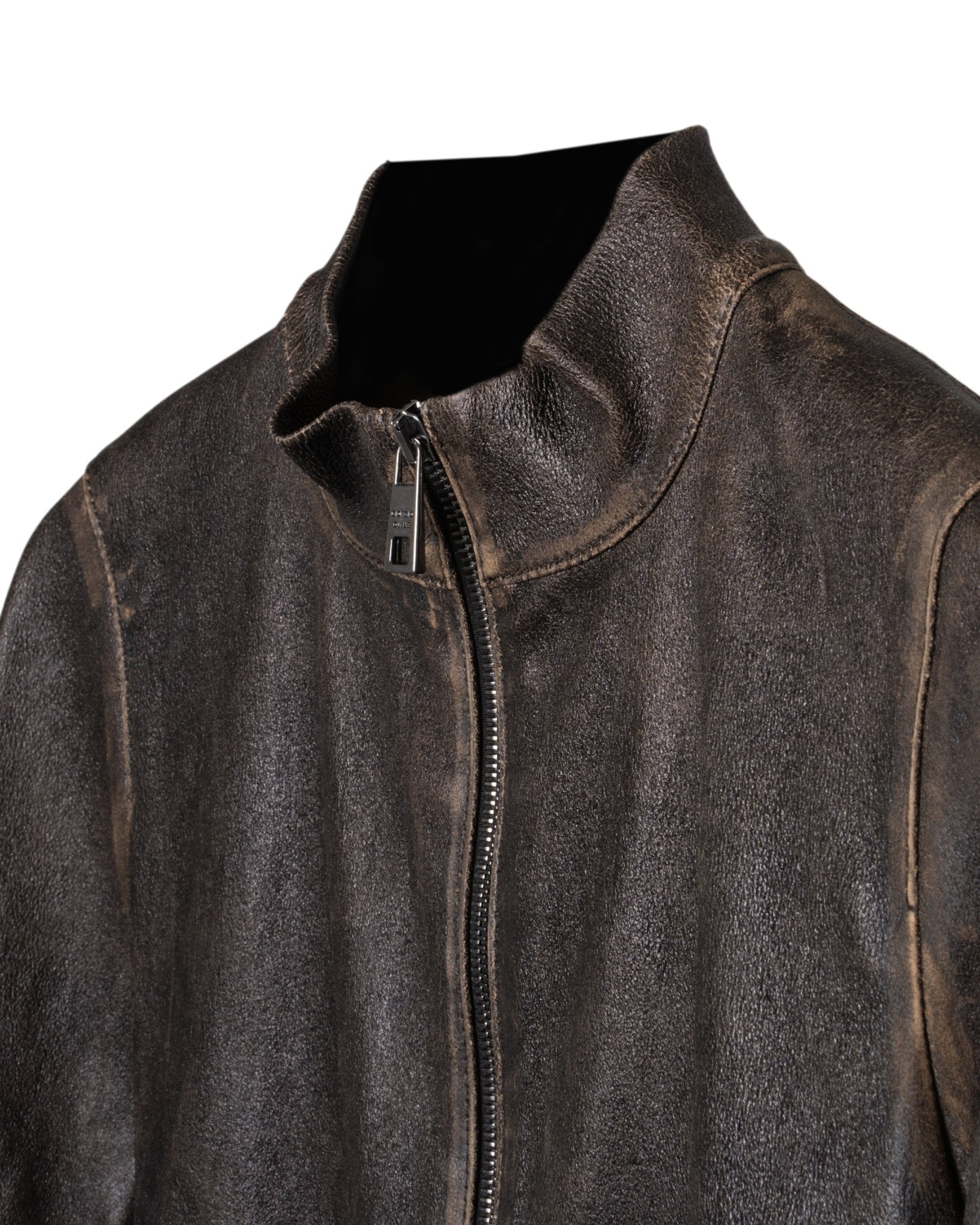 GIORGIO BRATO | SUPER STRETCH LEATHER RACER JACKET - Coats & Jackets GIORGIO BRATO