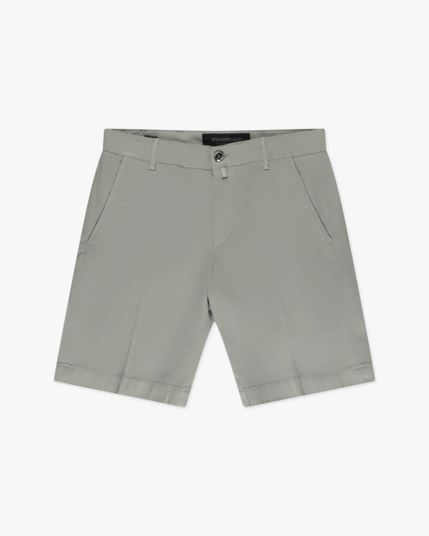 Graue Baumwoll Stretch Gabardine Chino von Handpicked - Shorts HANDPICKED