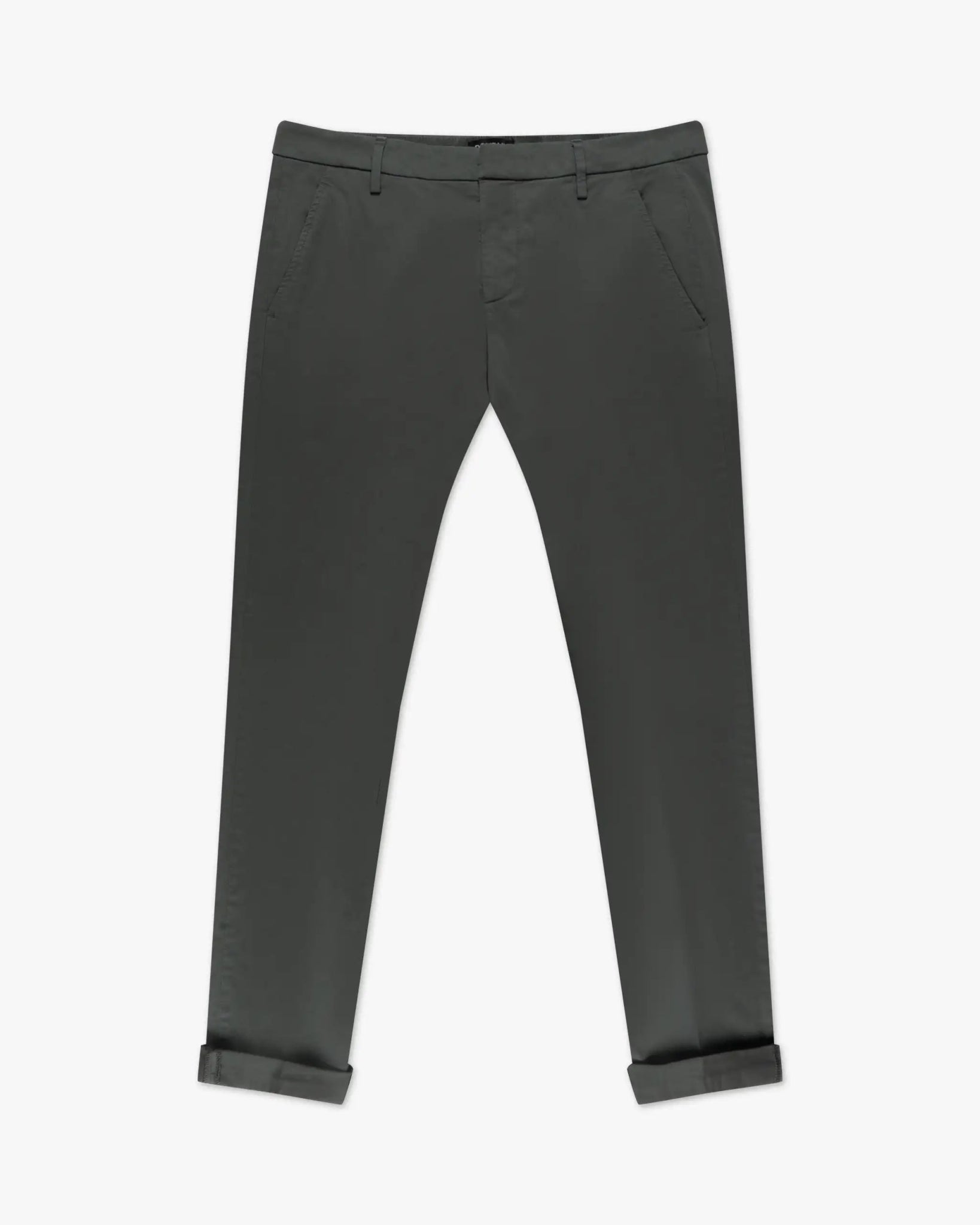 Grauer Gaubert Satin Raso Stretch Chino von Dondup - Trousers DONDUP