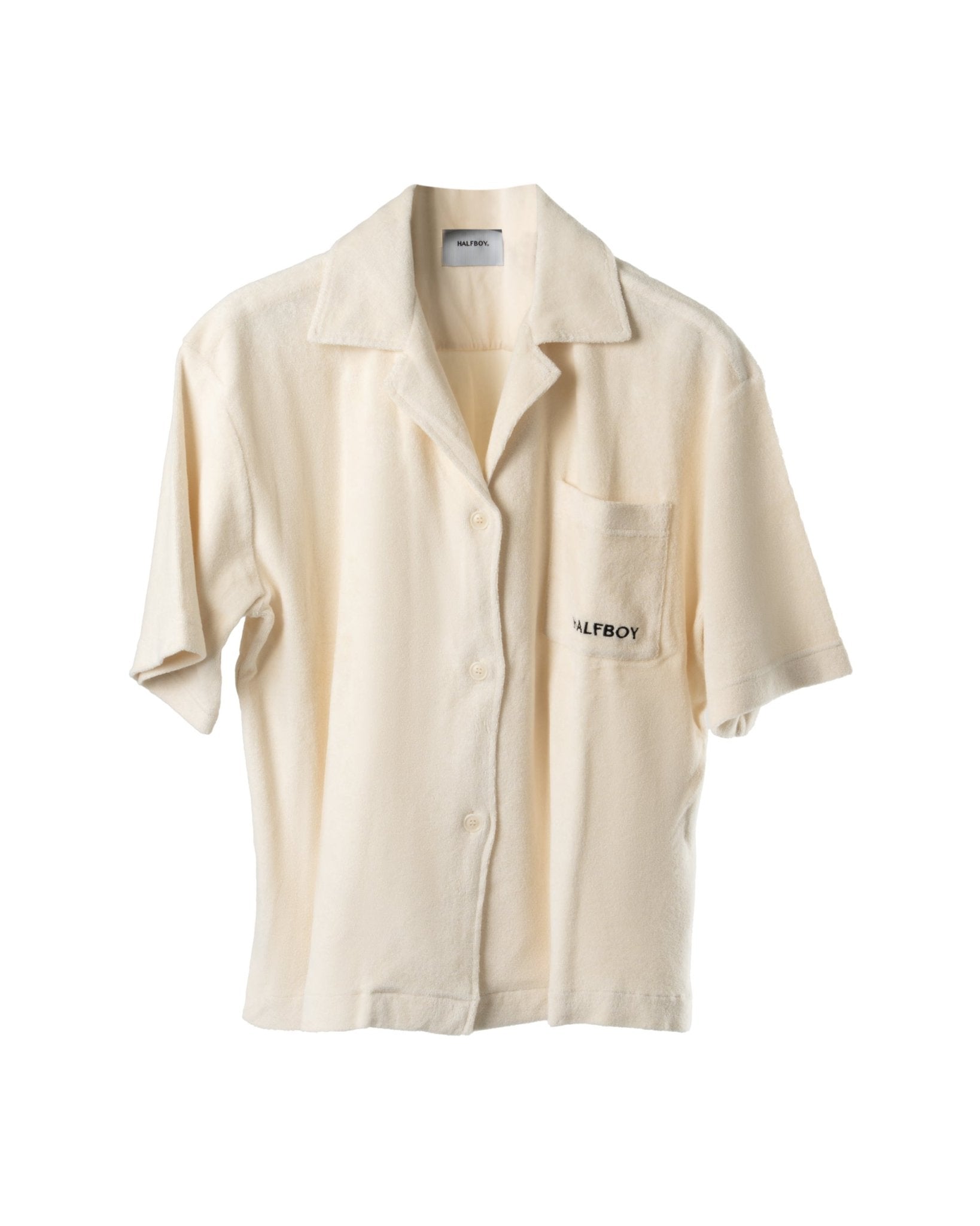 HALFBOY | TERRY FLEECE BOWLING SHIRT-Shirts HALFBOY