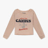 Hellrosa Cannes Cotes Azur Pull Over Kuschelig Verkürzt Rundhals Raglan Pullover von Prince Peter - Jumpers & Cardigans PRINCE PETER