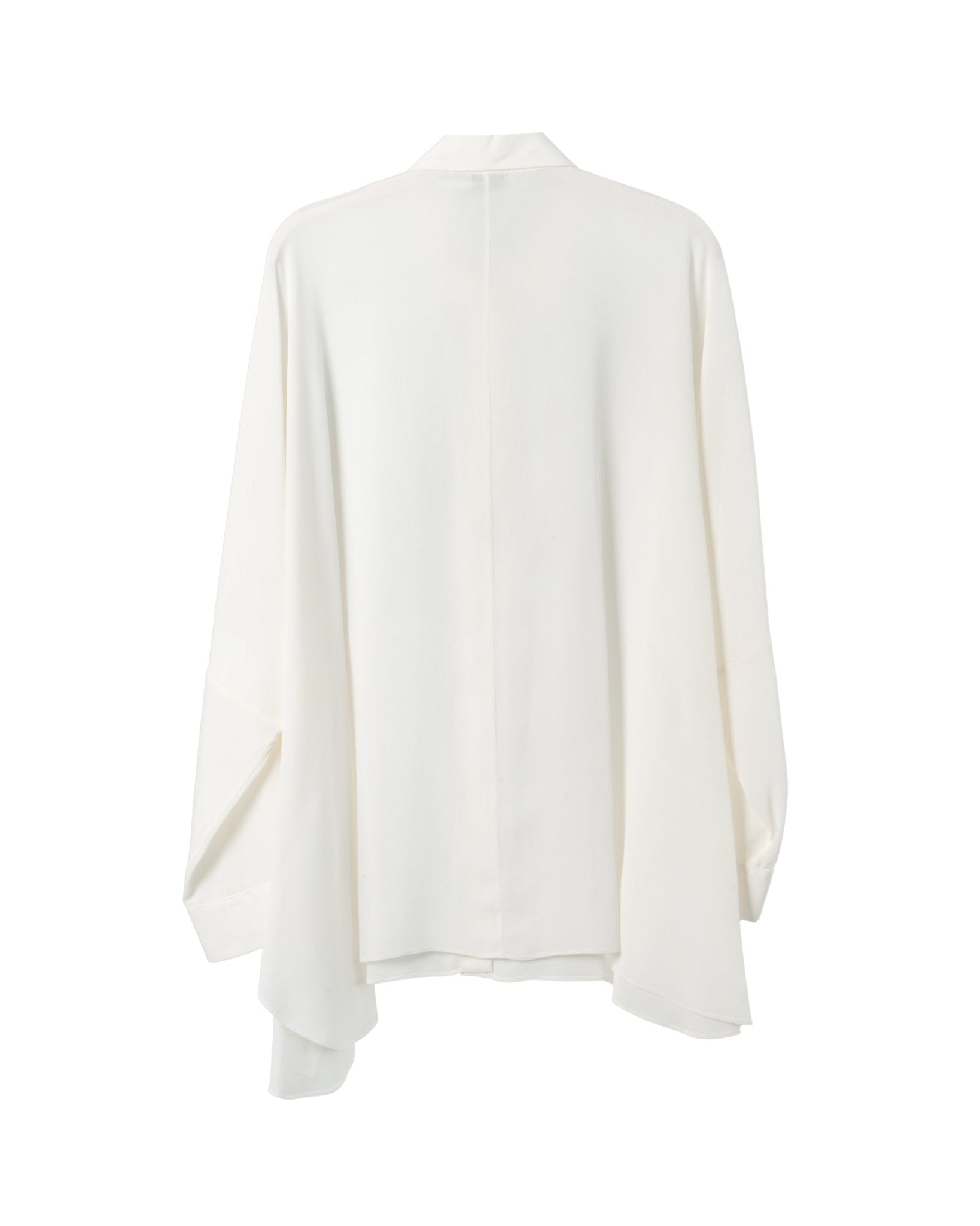 HER SHIRT | CREPE STRETCH SILK OVERSIZE BLOUSE - Blouses HER SHIRT