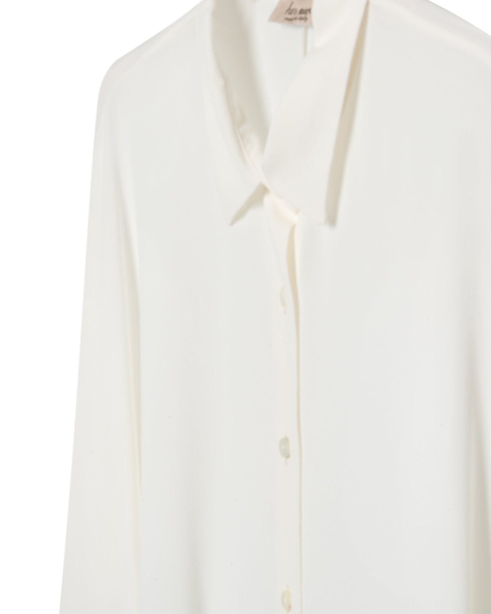 HER SHIRT | CREPE STRETCH SILK OVERSIZE BLOUSE - Blouses HER SHIRT