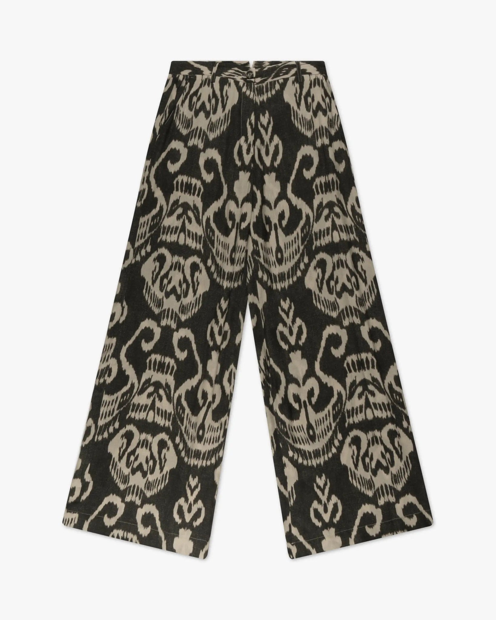 Ikat Schwarze Ikat Trim Beachhose von Bazar Deluxe - Trousers BAZAR DELUXE