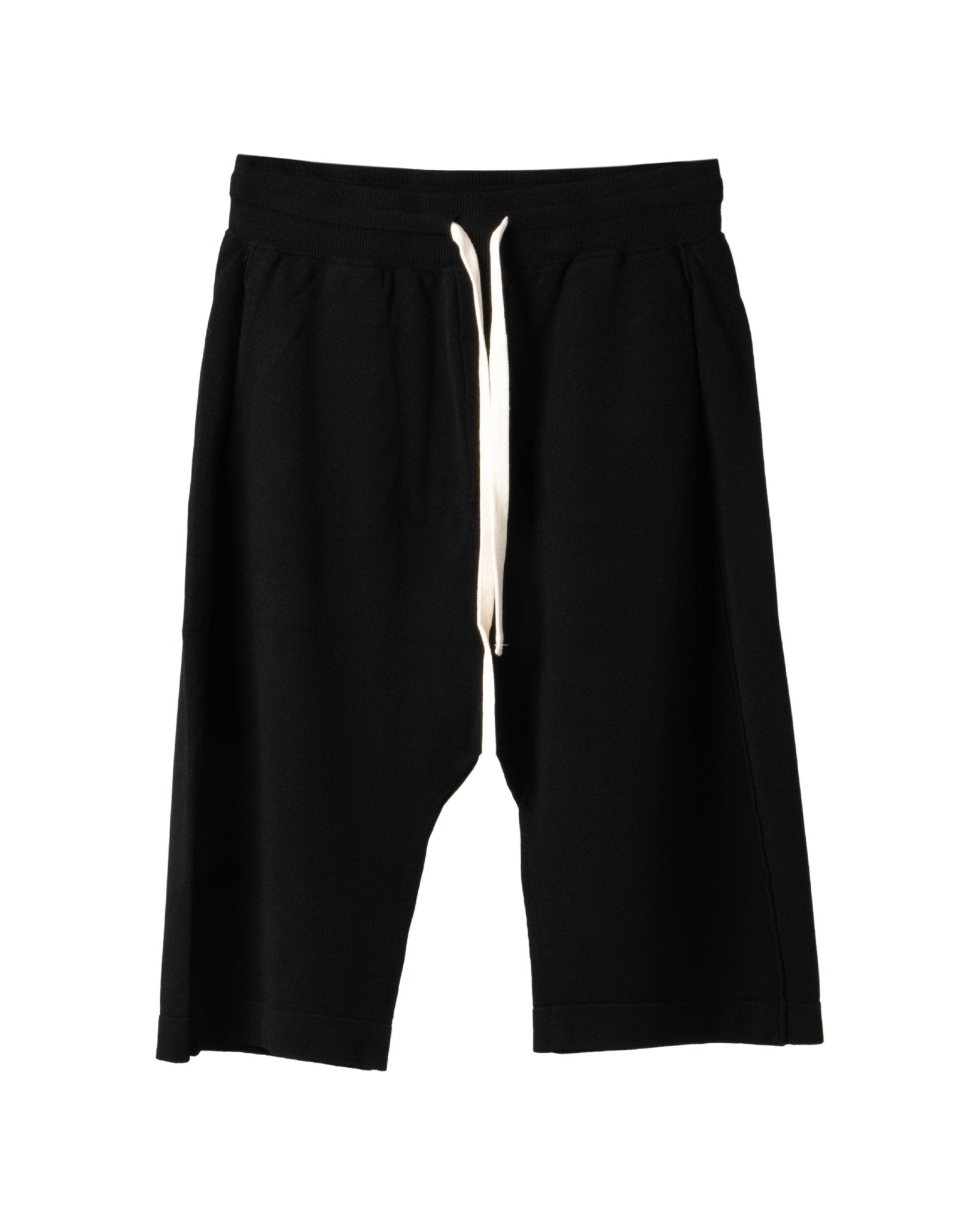 ISABEL BENENATO | VISCOSE KNIT DRAWSTRING SHORTS - Trousers ISABEL BENENAT