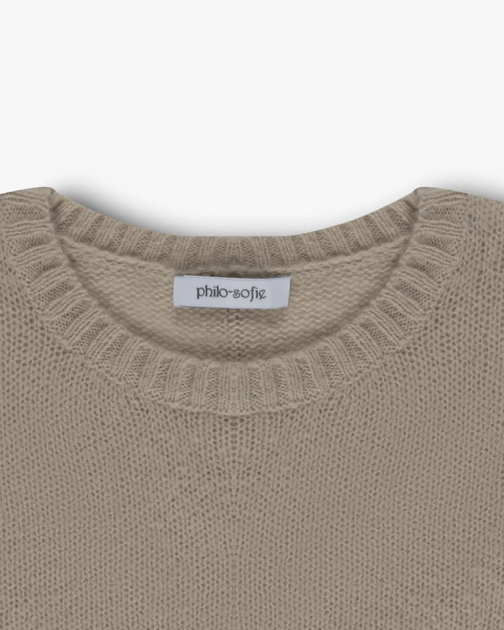 Jutefarbener Verkürzt Rundhals von Philo Sofie - Knitwear PHILO - SOFIE