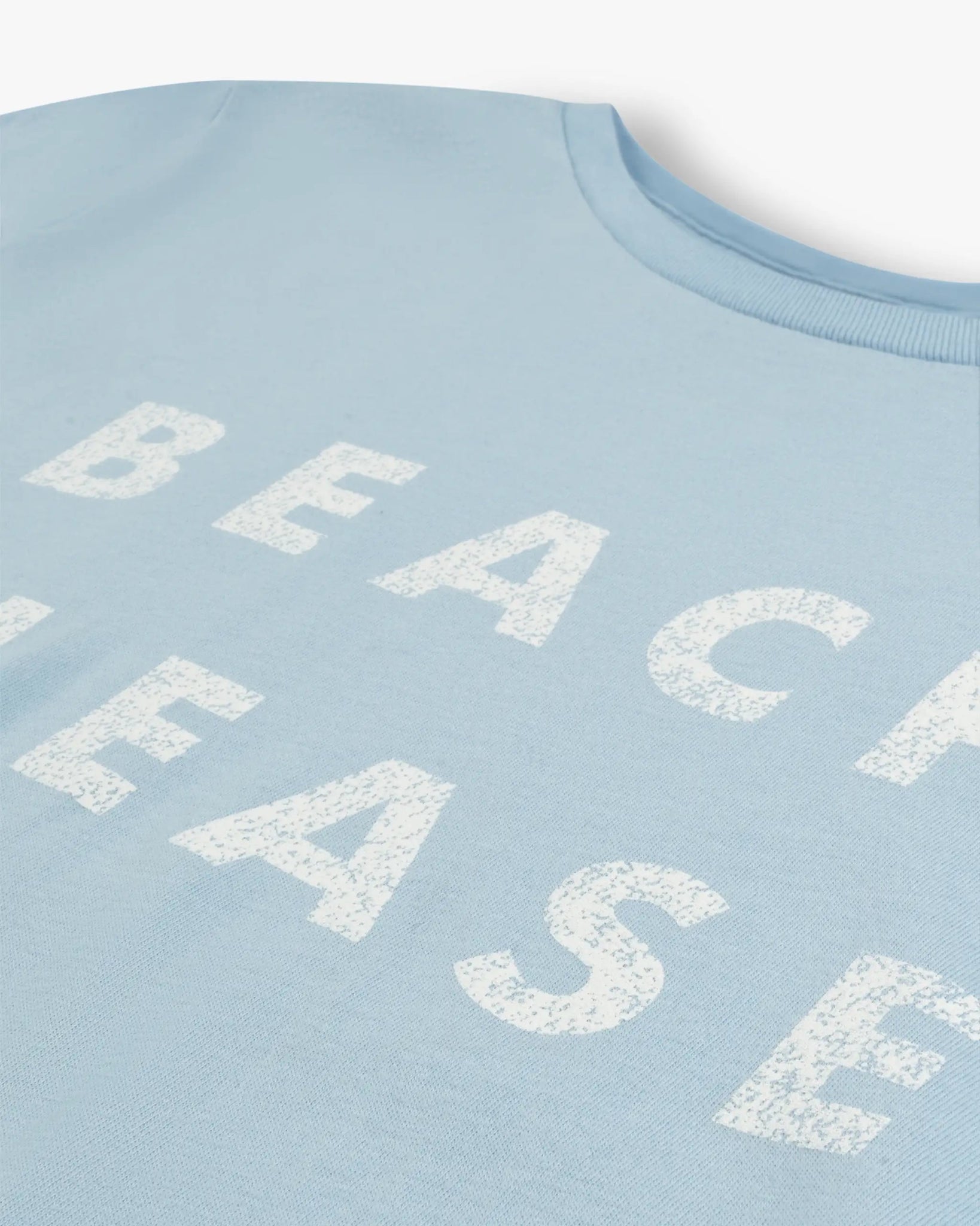 Kalifornisch Blaues Shirt mit Statement - Print "Beach Please“ von Retro Brand - Shirts RETRO BRANDS