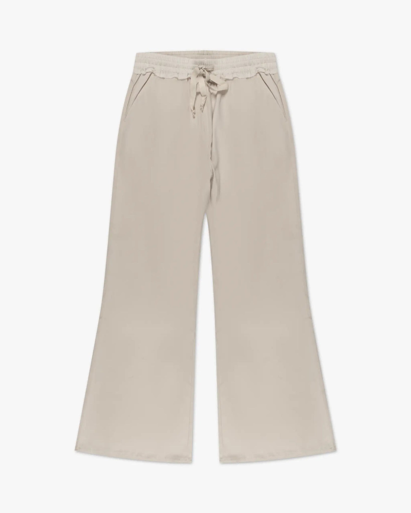 Kreide Ausgestellte Baumwoll - Seiden - Stretchhose von Kristensen du Nord - Trousers KRISTENSEN DU N