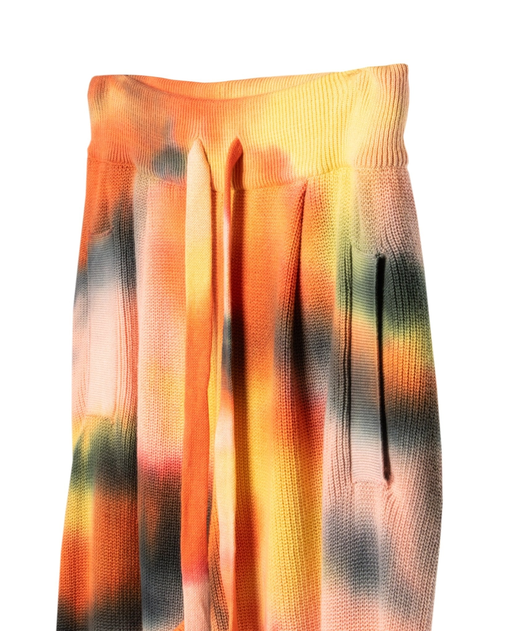 LANEUS | TIE DYE WIDE PANTS - Knitwear LANEUS