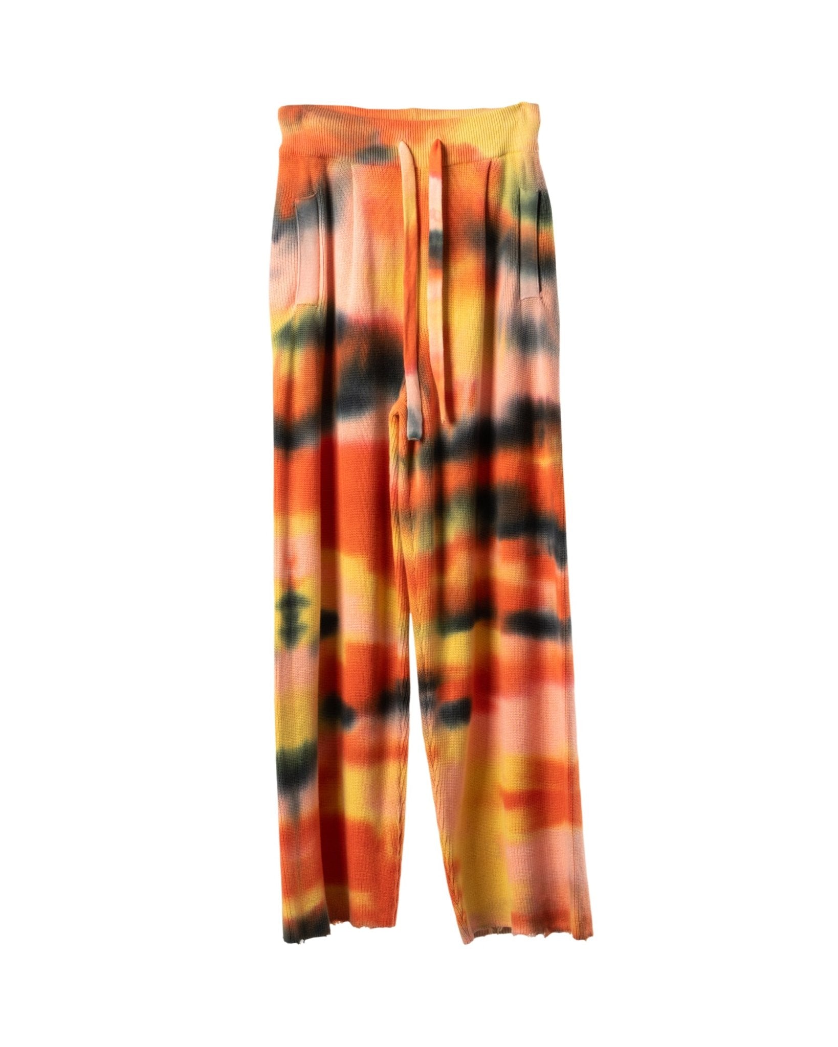 LANEUS | TIE DYE WIDE PANTS - Knitwear LANEUS