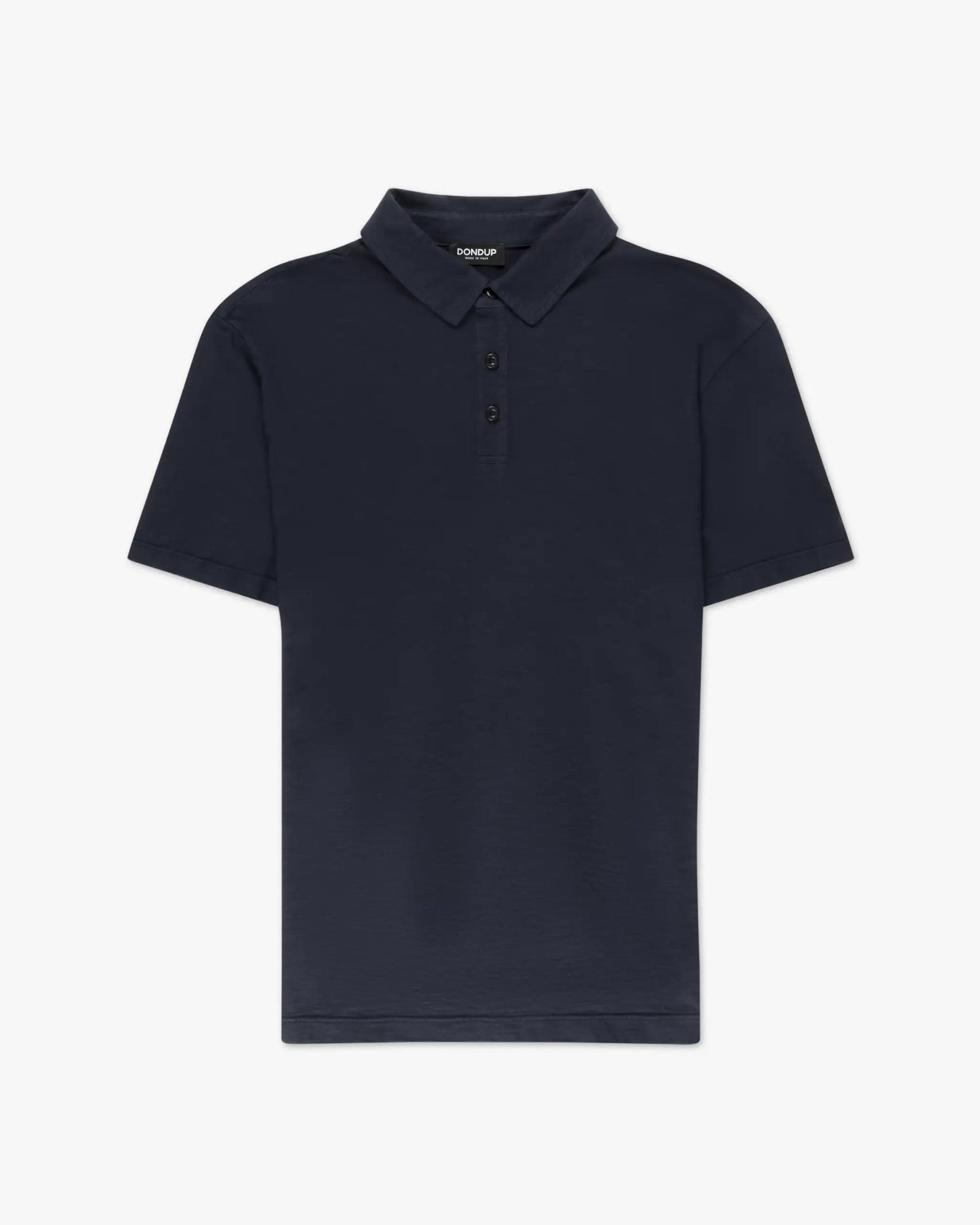 Marineblaues Flame Cotton Polo Shirt von Dondup - Shirts DONDUP