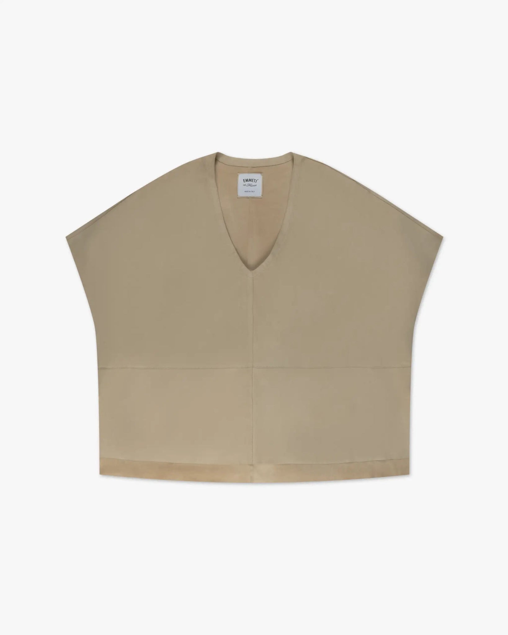 Natürliches Ungefüttertes Veloursleder V - Shirt von Emmeti - Shirts EMMENTI LEATHER