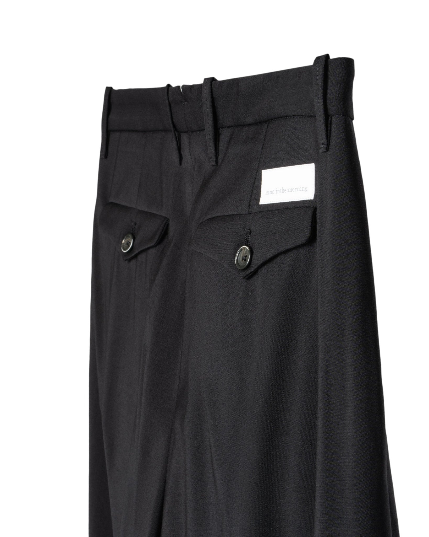 NINE IN THE MORNING | FRESCO DI LANA MARZOTTO FABRIC WIDE LEG PANTS - Trousers NINE IN THE MOR