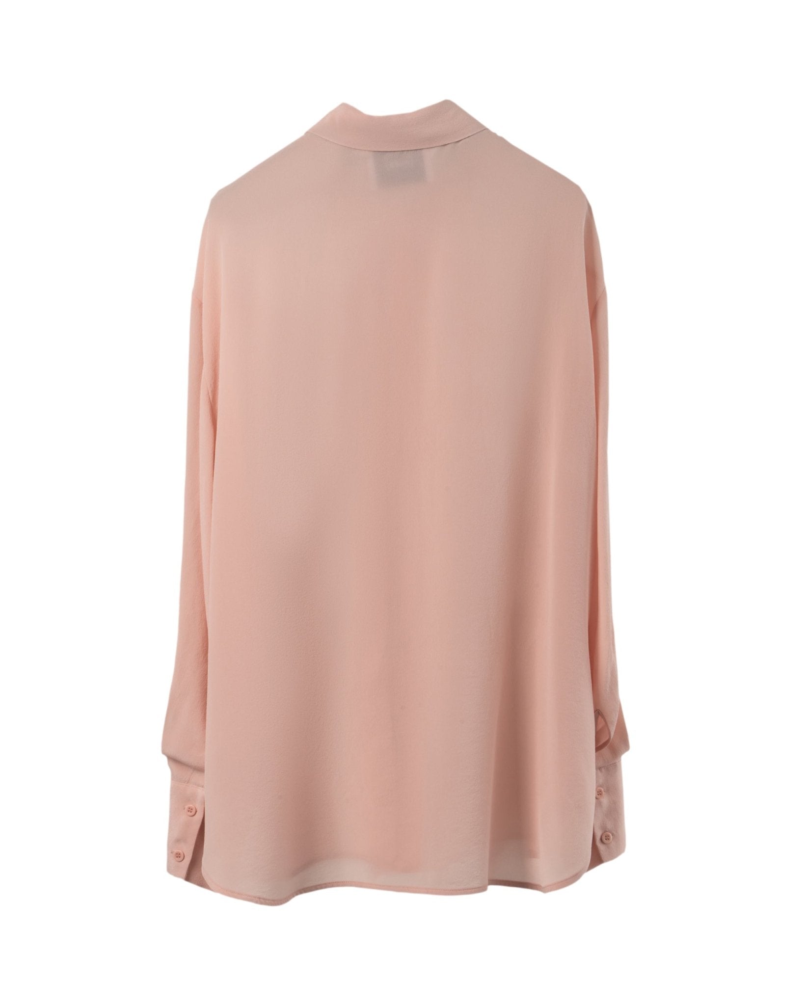 NUDE | CREPE SILK OVERSIZE RUFFLES BLOUSE - Blouses NUDE