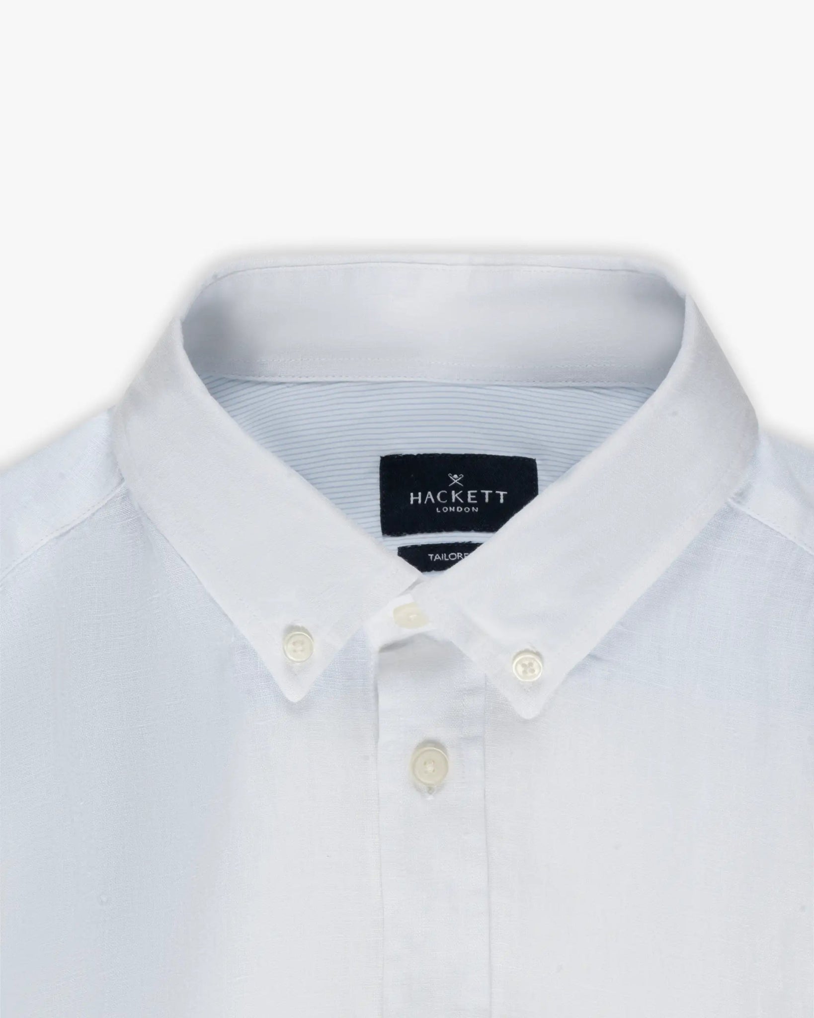 Optisch Weißes Ess GMD Leinen BRPT - Hemd von Hackett London - Shirts Hackett