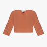 Papaya farbener lockerer Rippstrick Crewneck von Luren - Knitwear LUREN