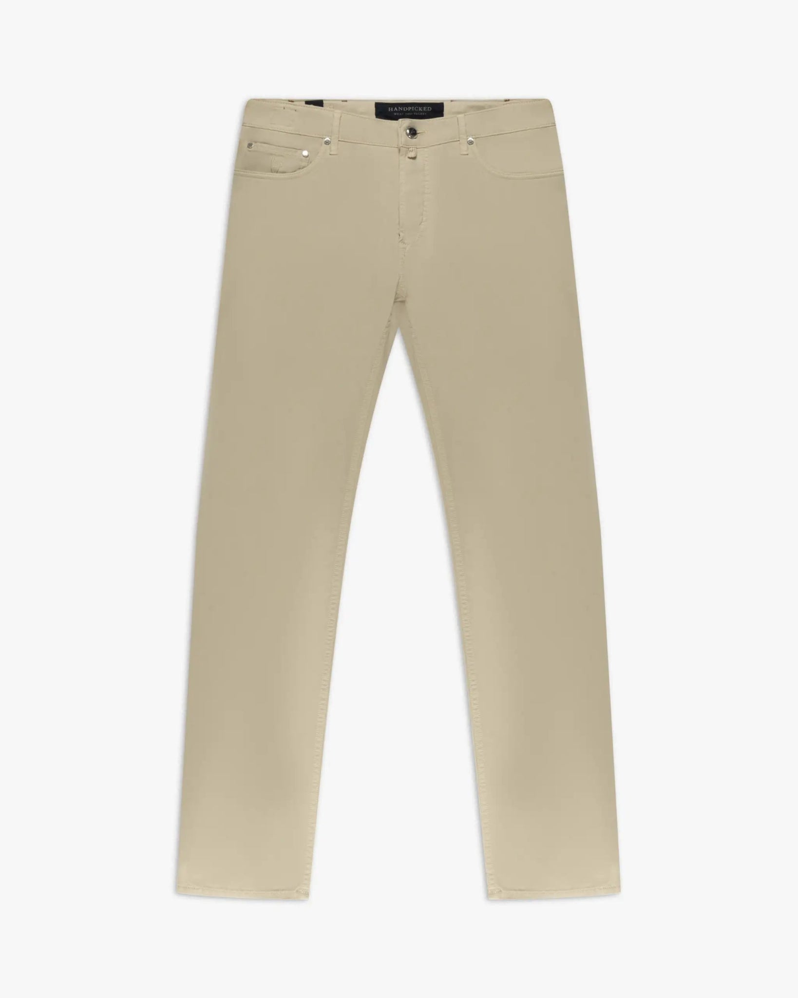 Pergament - sand Baumwoll Stretch Gabardine 5 Pocket Hose von Handpicked - Trousers HANDPICKED