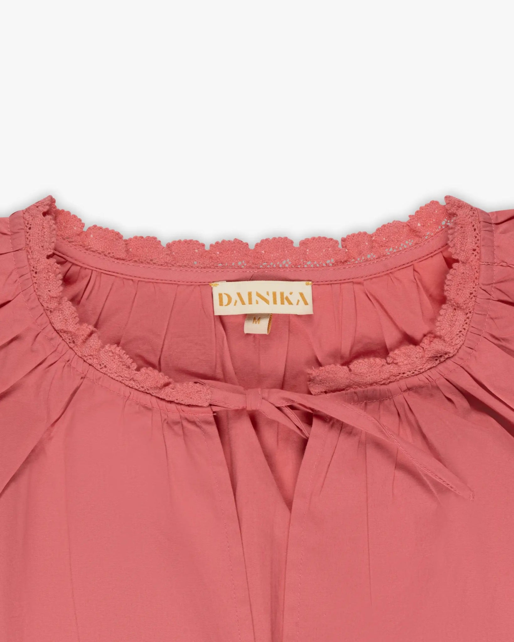 Pinke Romantische Bluse mit Weiten Ärmeln von Dainika - Blouses DAINIKA