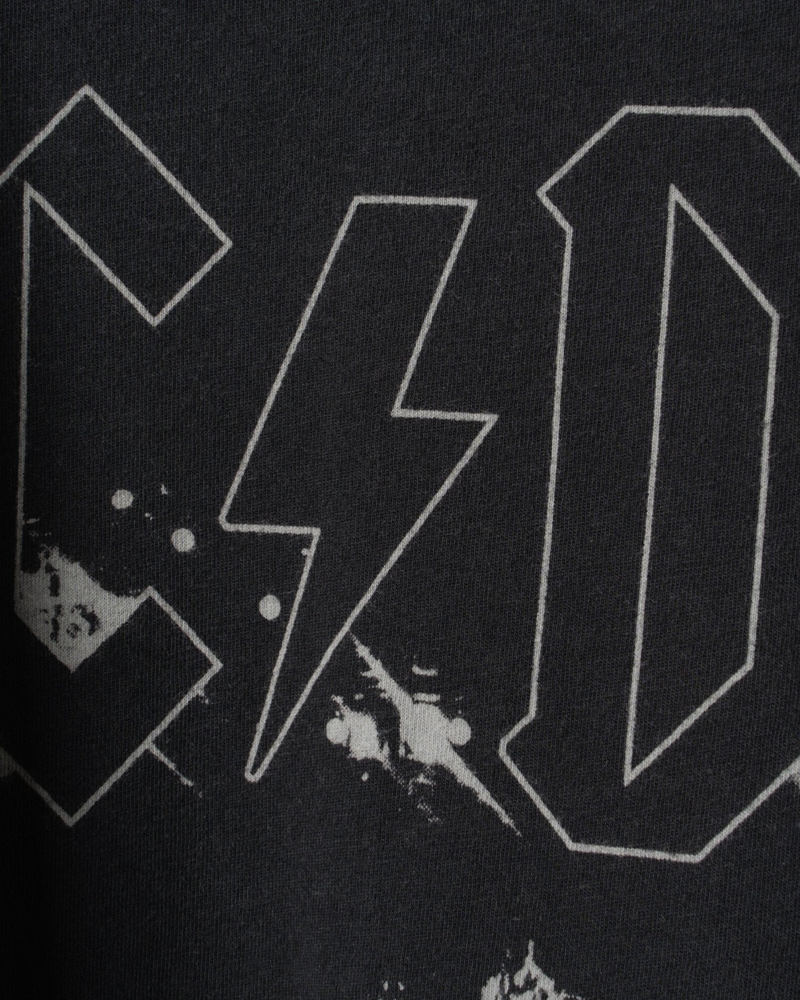 RETRO BRAND | FULL LENGTH US COTTON TEE WITH ACDC PRINT-Shirts RETRO BRANDS