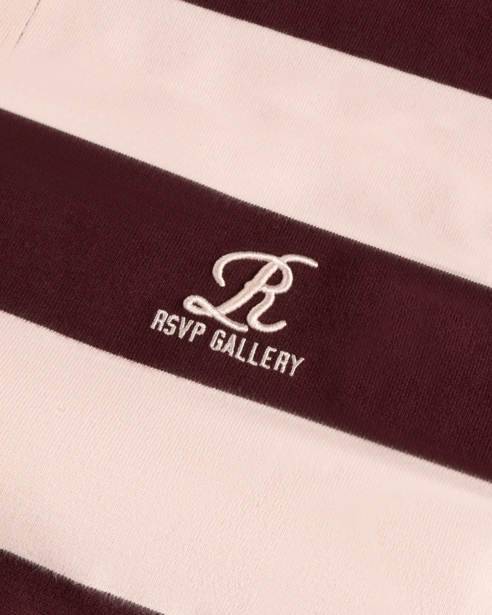 Rosa Burgunderfarbenes Langarmoberteil im Rugby Stil von Agolde - Shirts RSVP GALLERY