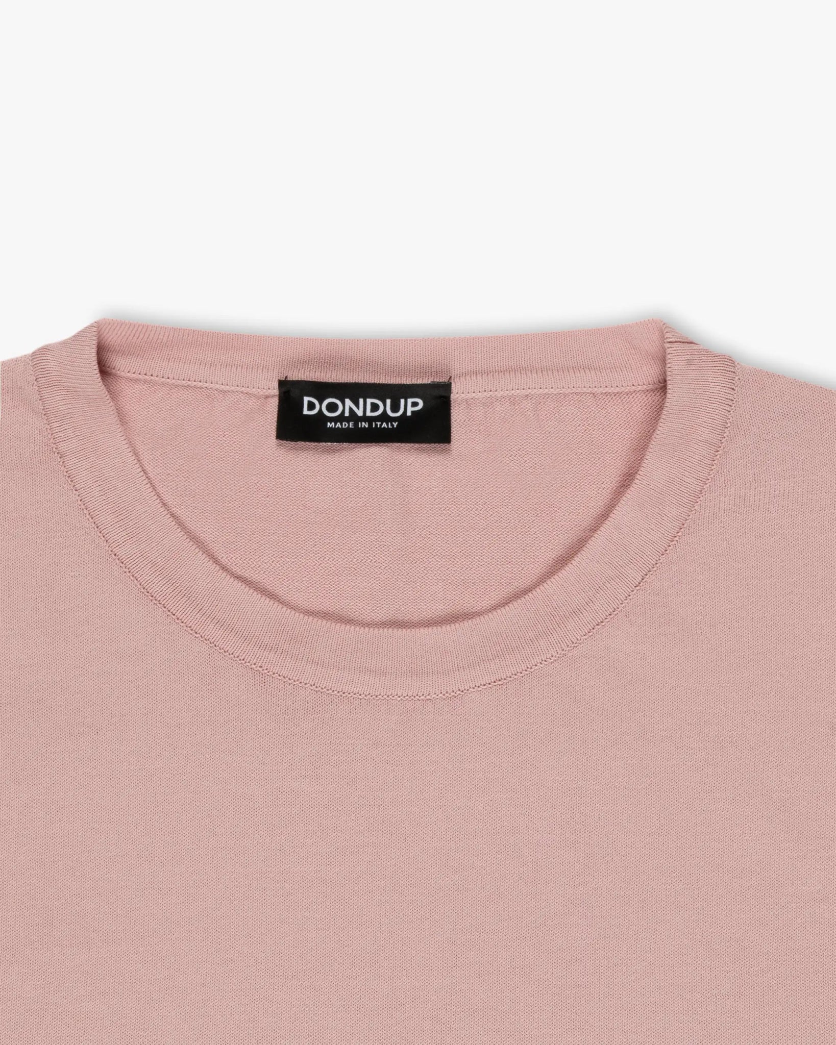 Rosafarbenes Gestricktes Jersey - T-Shirt von Dondup - Shirts DONDUP