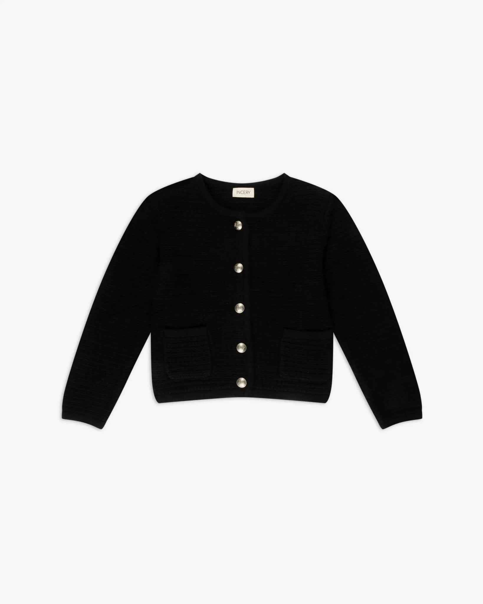 Schwarzer Mini Chanel Jacke von Incery - Knitwear INCERY