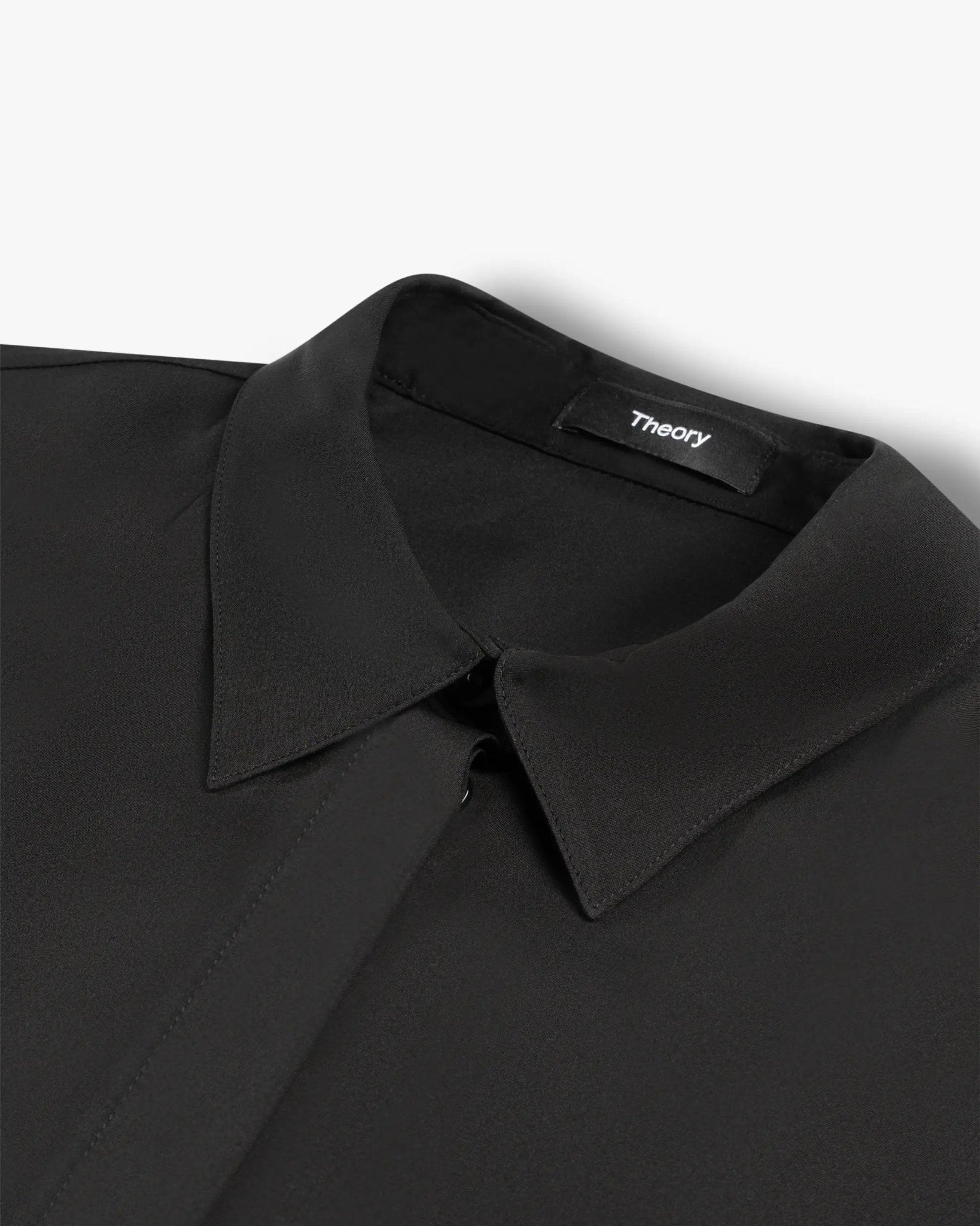 Schwarzes klassisches Hemd mit schmaler Passform von Theory - Shirts THEORY