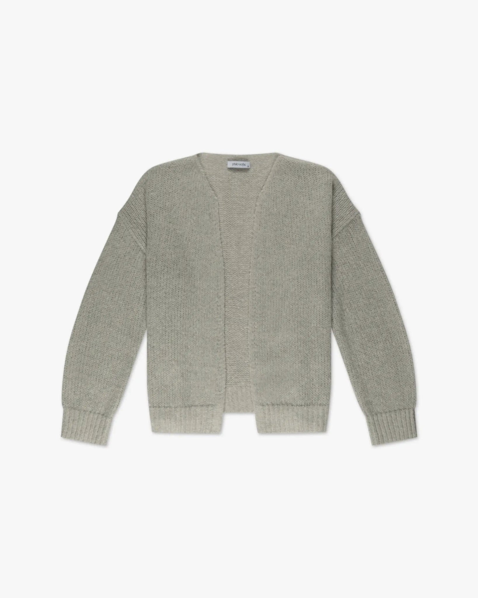 Silberner offener Cardigan von Philo Sofie - Knitwear PHILO - SOFIE