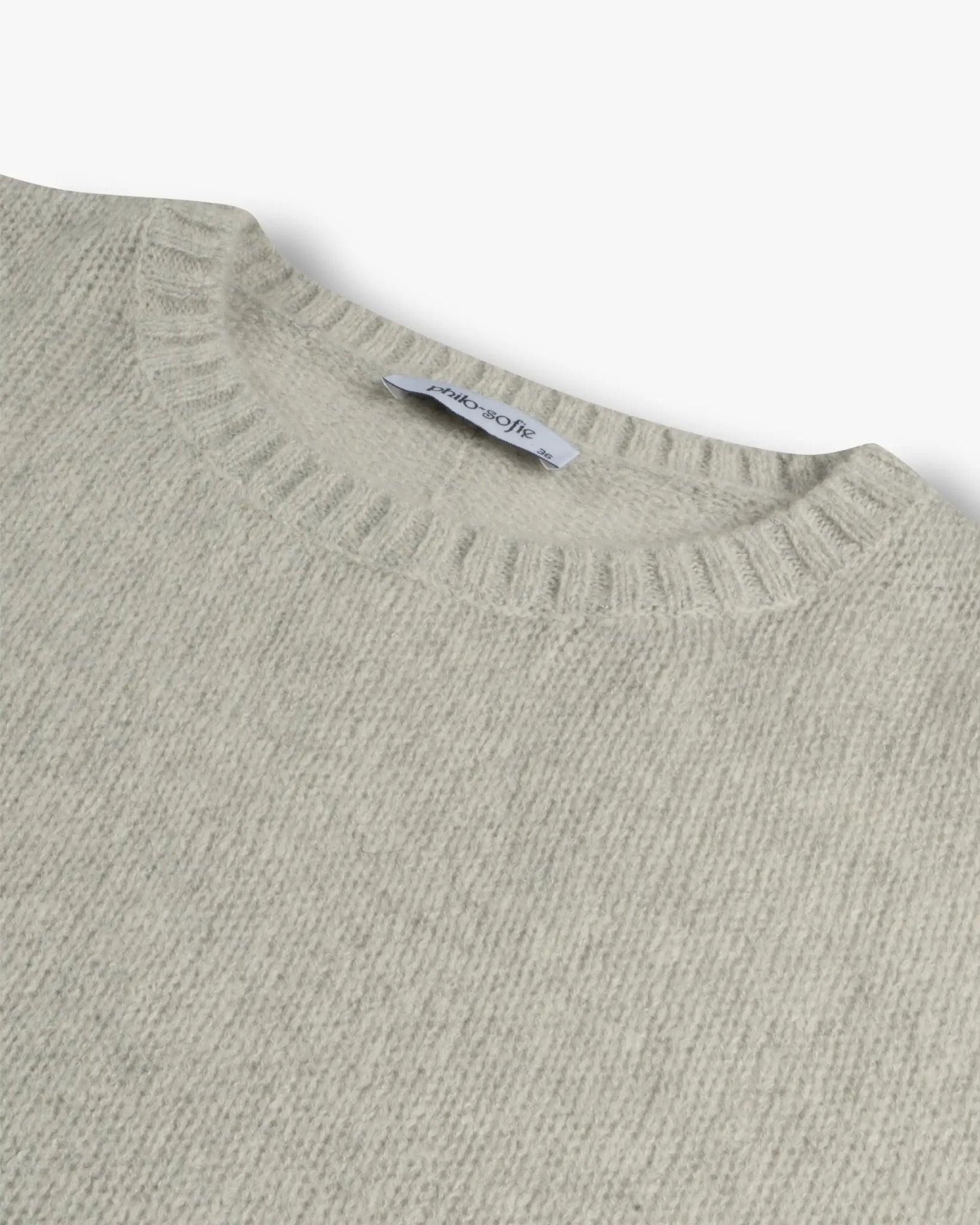 Silberner Verkürzt Rundhals von Philo Sofie - Knitwear PHILO - SOFIE