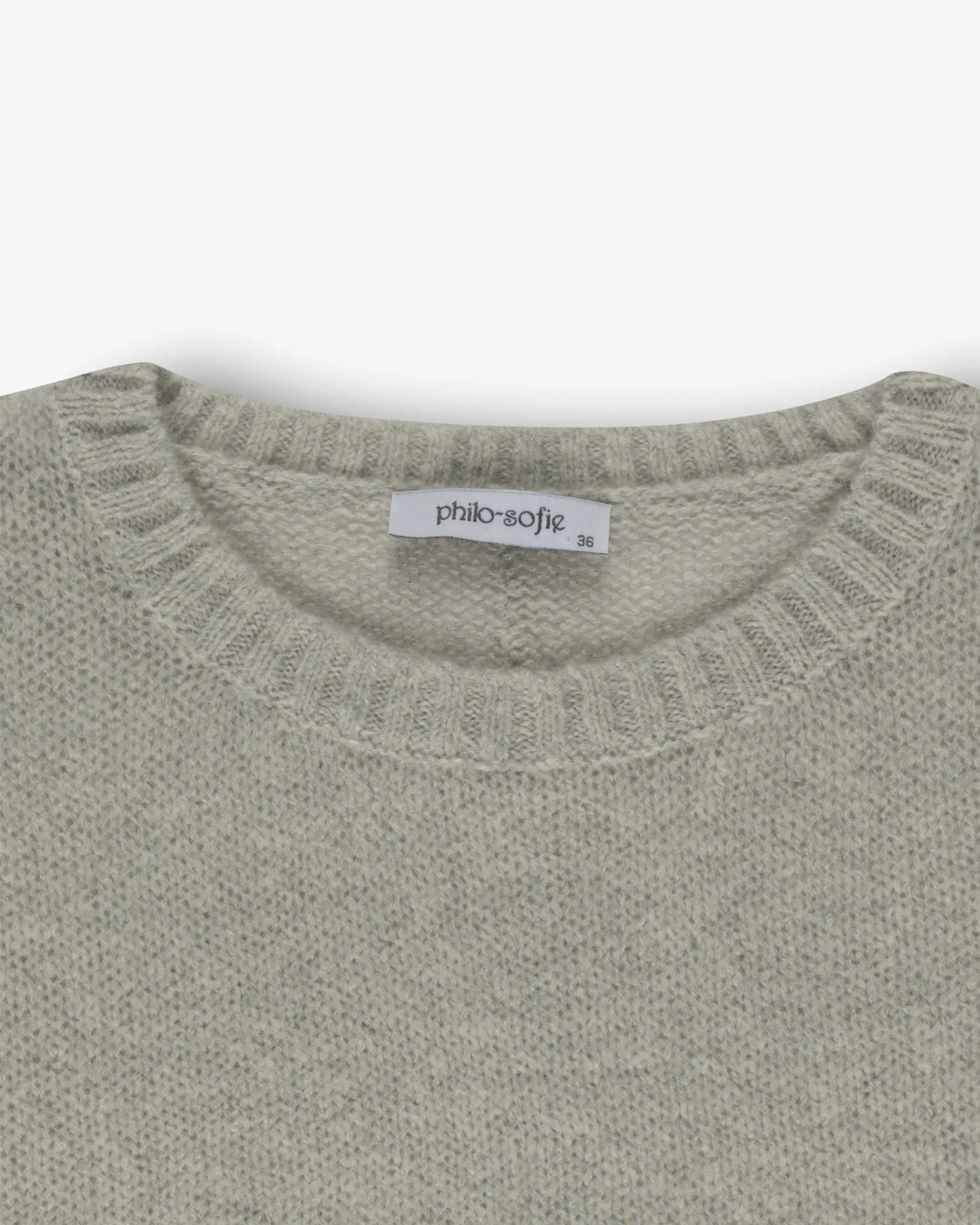 Silberner Verkürzt Rundhals von Philo Sofie - Knitwear PHILO - SOFIE