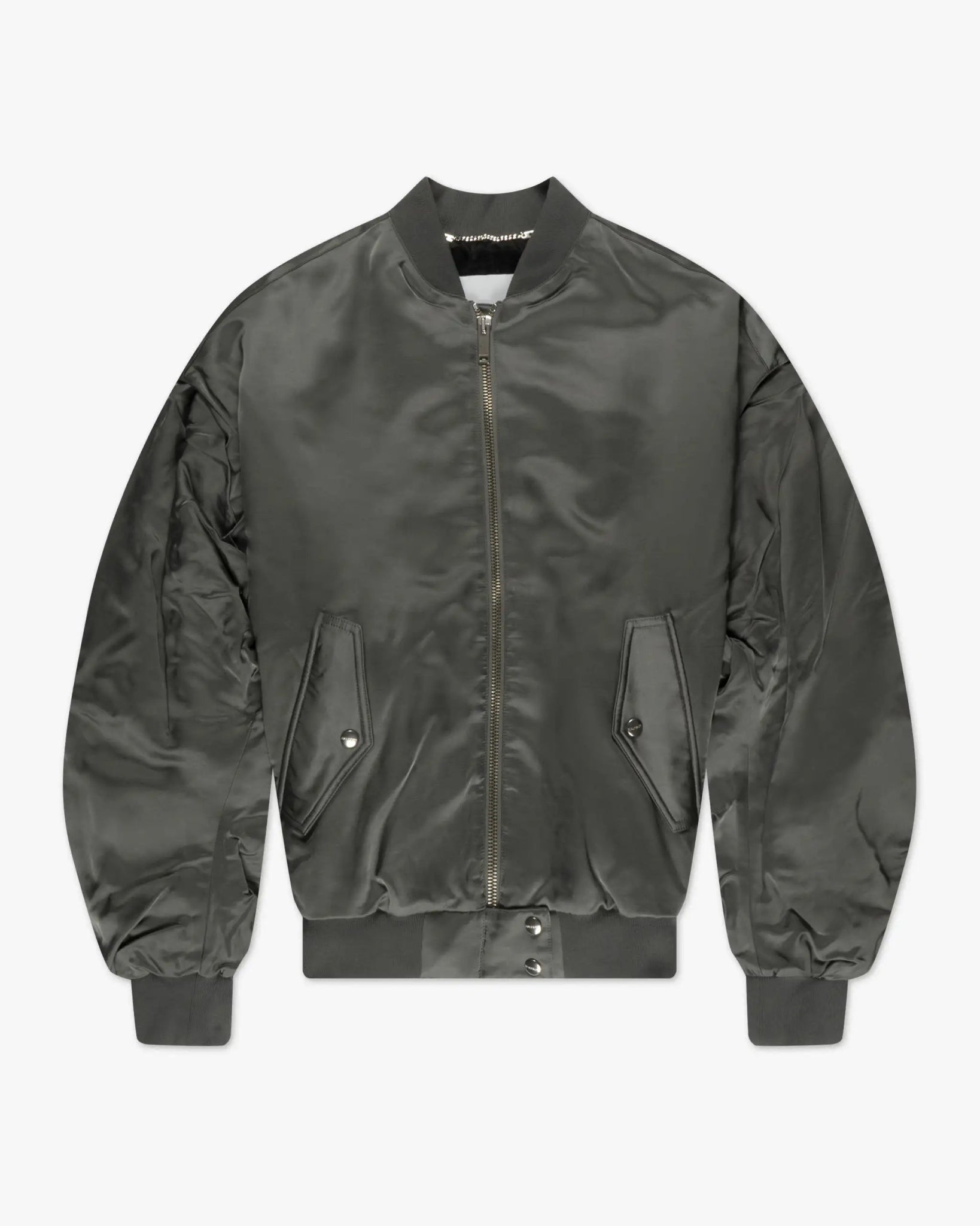 Turbulenz Grüner Cropped Viskose Bomber von Halfboy - Coats & Jackets HALFBOY