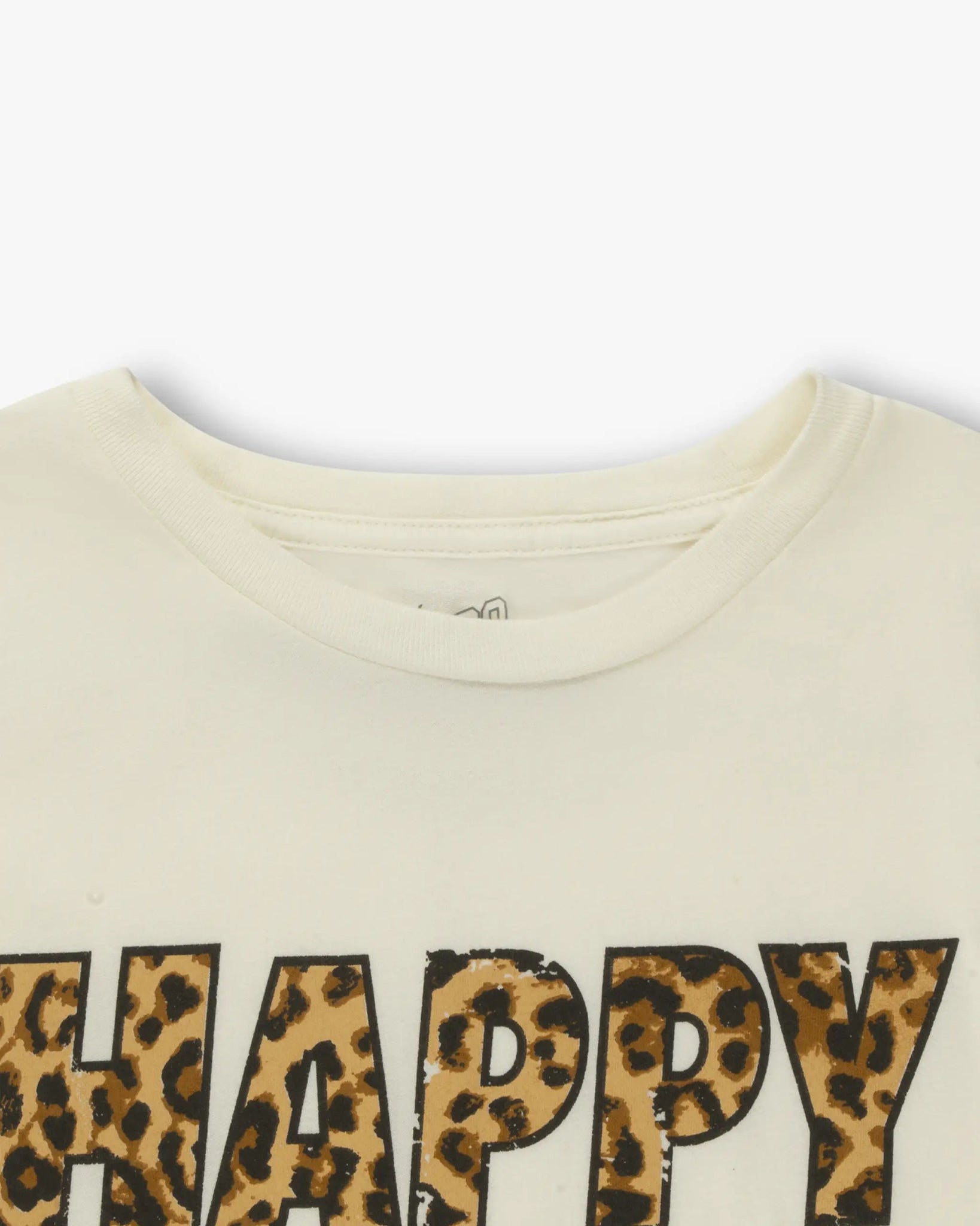 Vintage - weißes Shirt mit Statement - Print "Happy Life“ von Retro Brand - Shirts RETRO BRANDS