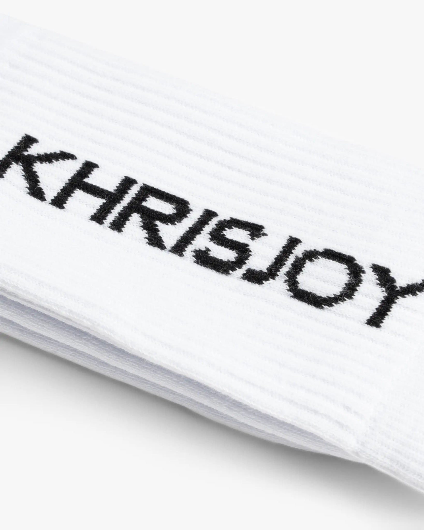 Weiß - Schwarze Khrisjoy Logo Socken von Khrisjoy - Accessories KHRISJOY