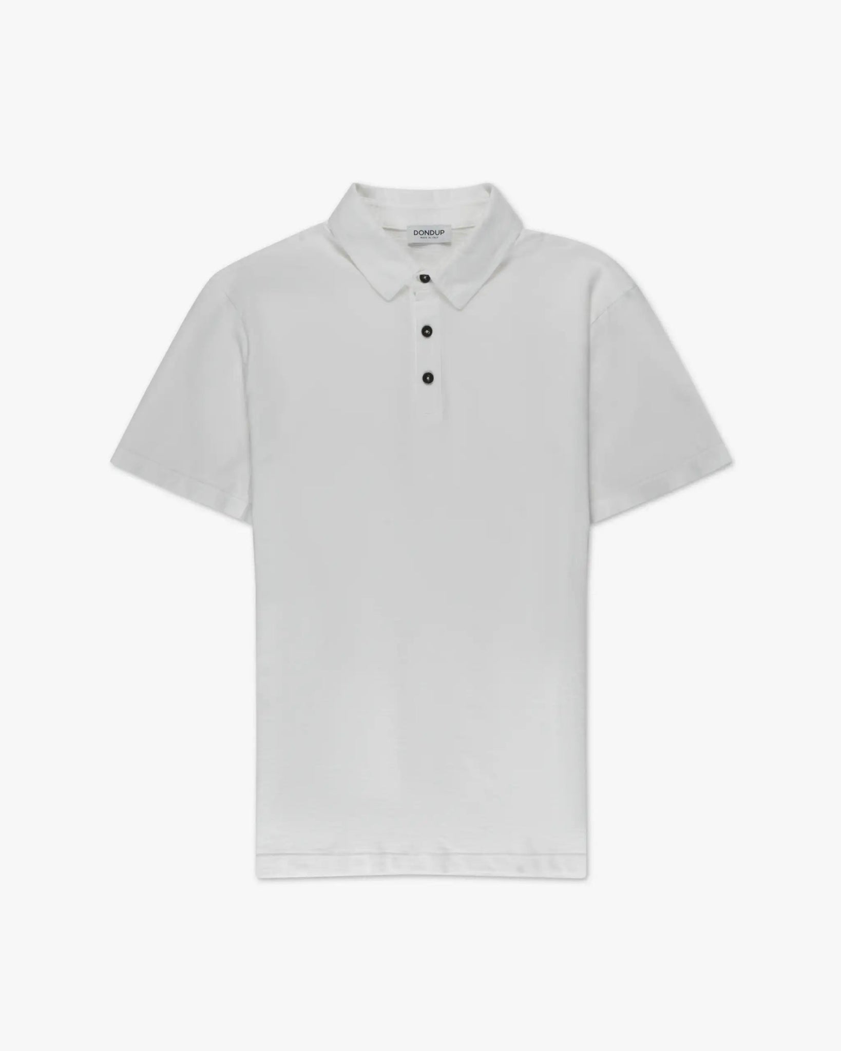 Weißes Flame Cotton Polo Shirt von Dondup - Shirts DONDUP