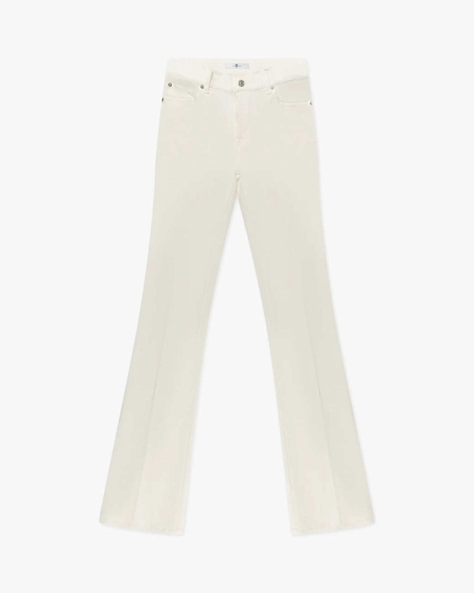 Wolkenweiße Bootcut Hose von 7 for all Mankind - Trousers 7 FOR ALL