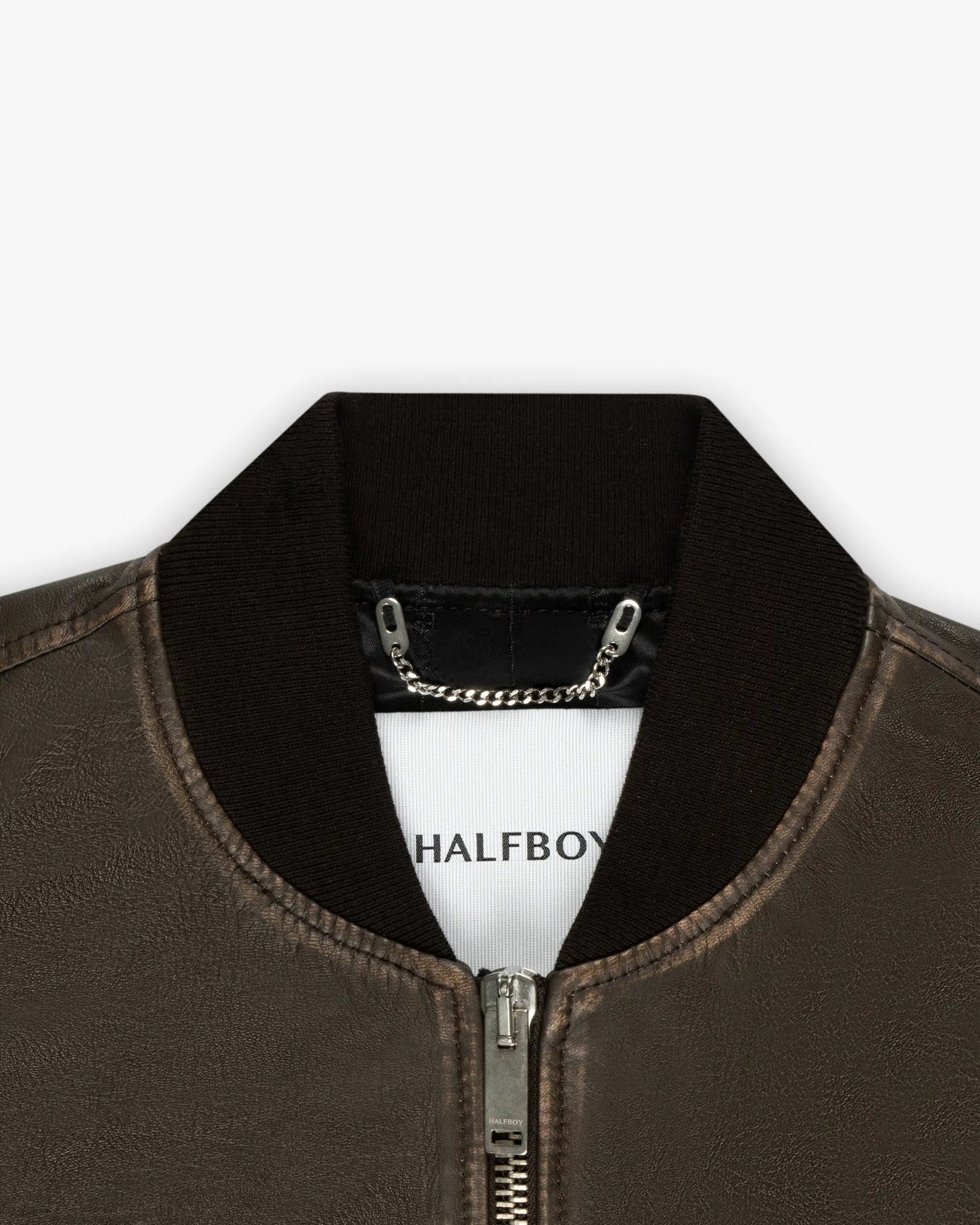 Ziegelbraune Cropped Bomberjacke von Halfboy - Coats & Jackets HALFBOY