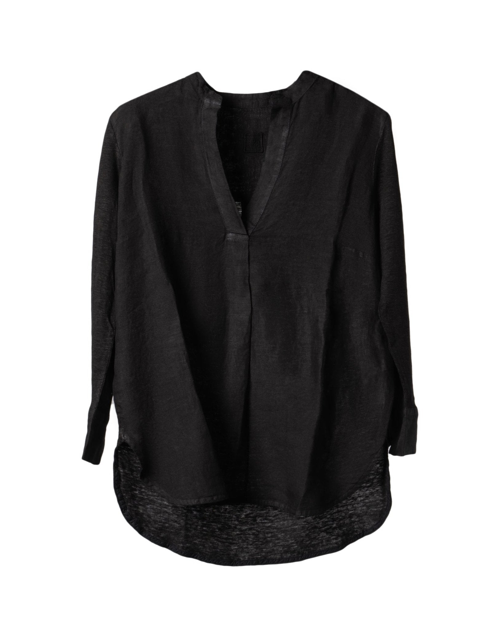 120% LINO | JERSEY LINNEN BLOUSE - Blouses LINO 120%