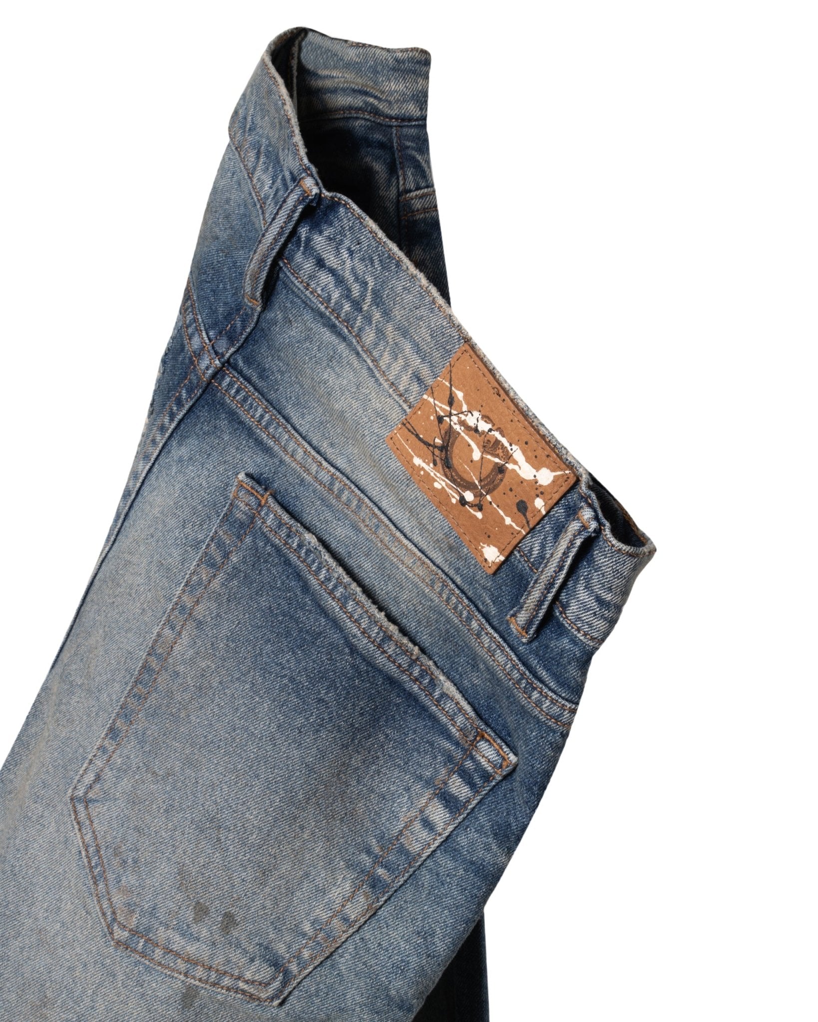 ART MEETS CHAOS | SLIM FIT DIRTY JEANS - Denim ARTMEETSCHAOS