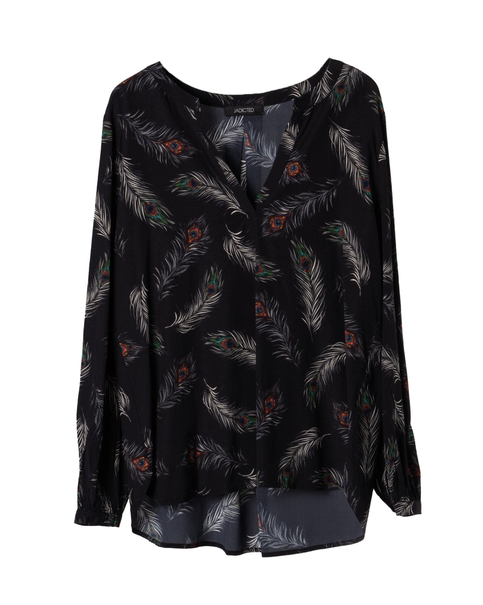 JADICTED | SILK VISCOSE PRINT BLOUSE - Blouses JADICTED